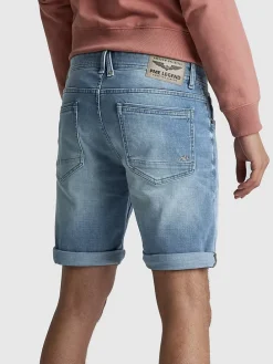 Spijkershort blauw