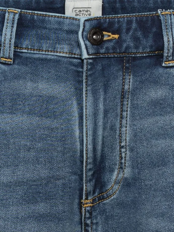 Spijkershort blauw