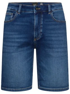 Spijkershort blauw