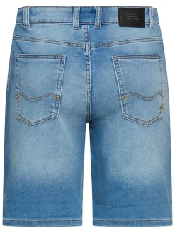 Spijkershort blauw