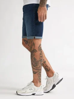 Spijkershort donkerblauw