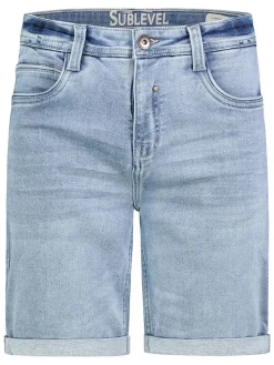 Spijkershort lichtblauw