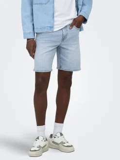 Spijkershort "Onsweft" lichtblauw