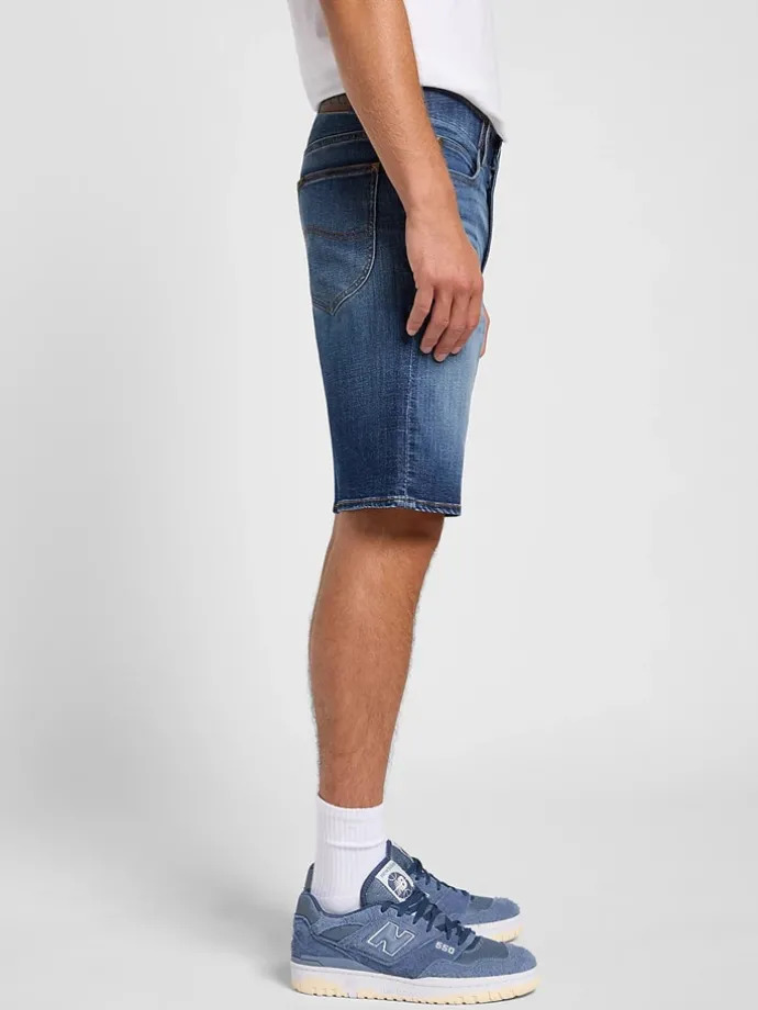Spijkershort - regular fit - blauw