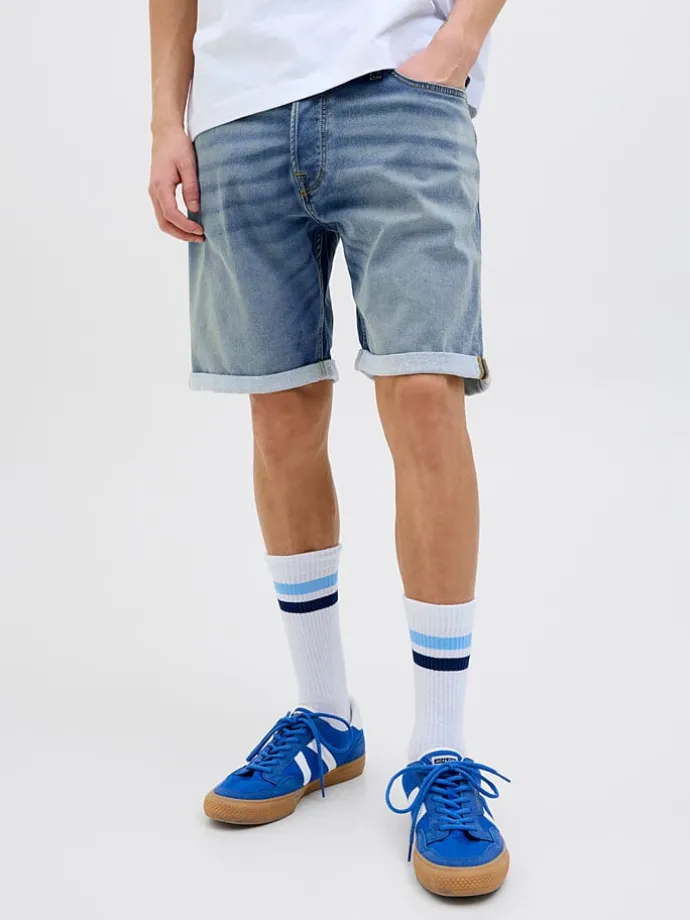Spijkershort "Rick" blauw