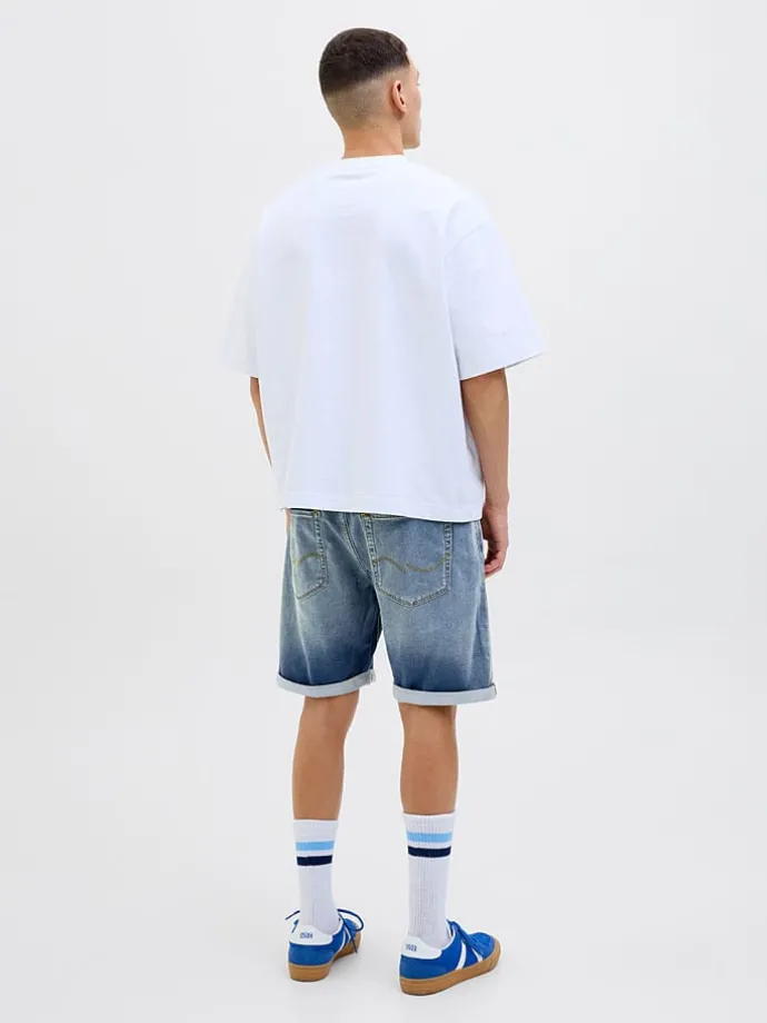 Spijkershort "Rick" blauw