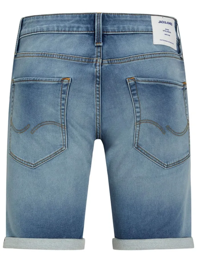 Spijkershort "Rick" blauw