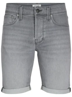 Spijkershort "Rick" grijs
