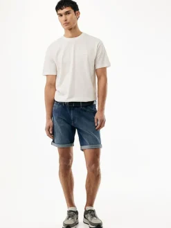 Spijkershort "Steve" blauw