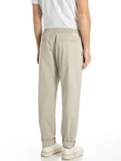 Stoffen broek beige