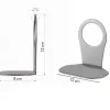 Stopcontact mobiele telefoonhouder wit - (B)12 x (H)12 x (D)8 cm
