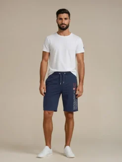 Sweatbermuda "Ponakry" donkerblauw
