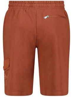 Sweatbermuda "Ponclav" roestrood
