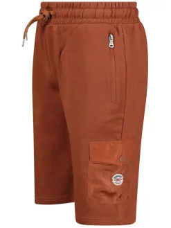 Sweatbermuda "Ponclav" roestrood