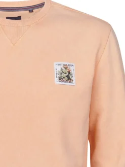 Sweatshirt abrikooskleurig