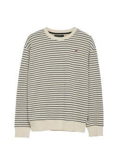 Sweatshirt crème/zwart