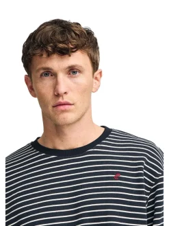 Sweatshirt donkerblauw/wit