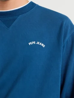 Sweatshirt "John" blauw