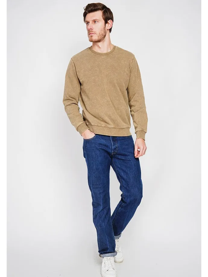 Sweatshirt lichtbruin