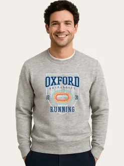 Sweatshirt "Oxford Universite Running" grijs