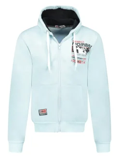Sweatvest "Golme" lichtblauw