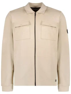 Sweatvest "Spearl" zandkleurig