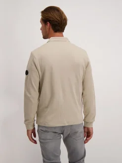 Sweatvest "Spearl" zandkleurig