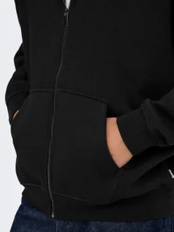 Sweatvest zwart