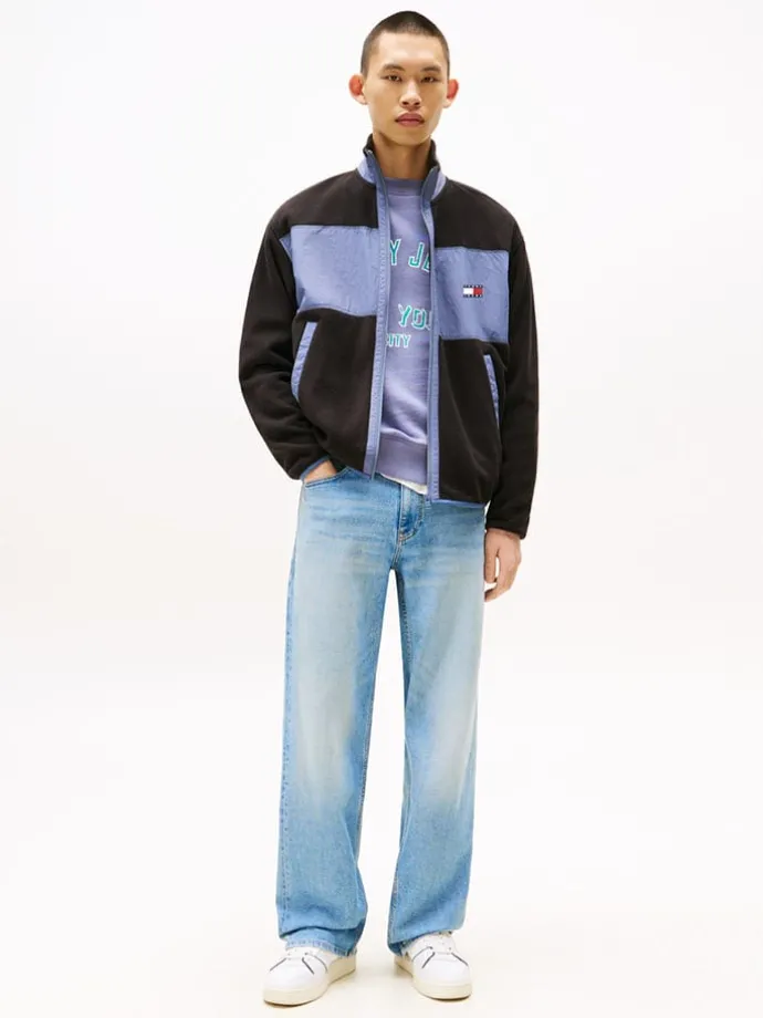 Sweatvest zwart/lichtblauw