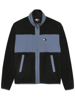 Sweatvest zwart/lichtblauw