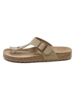Teenslippers beige