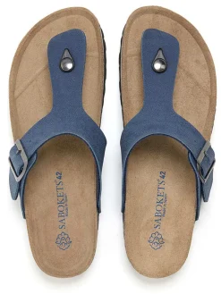 Teenslippers blauw