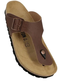 Teenslippers bruin