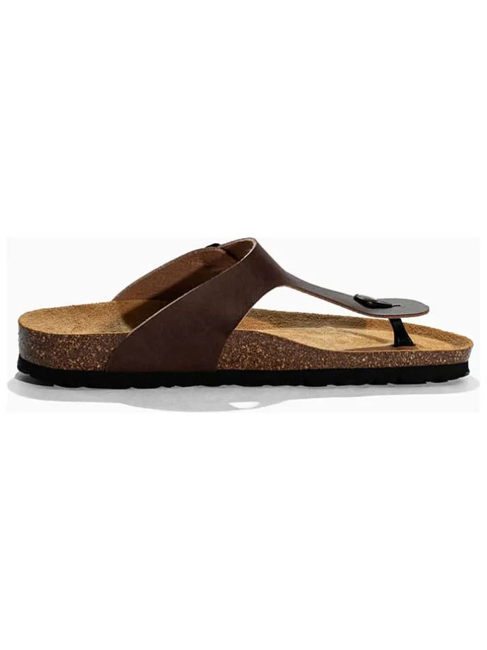 Teenslippers "Camelia" bruin