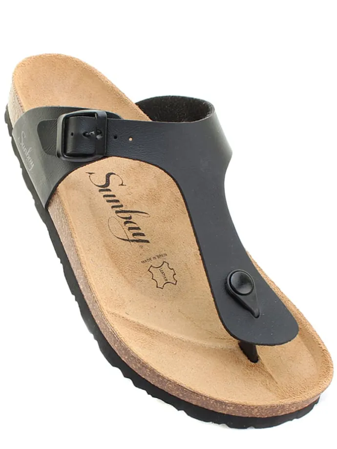 Teenslippers "Camelia" zwart