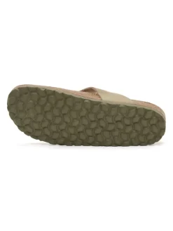 Teenslippers kaki