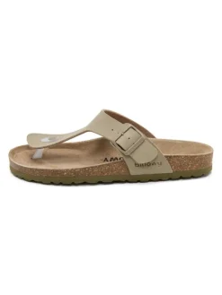 Teenslippers kaki