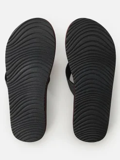 Teenslippers "Ripper Bloom" zwart/meerkleurig