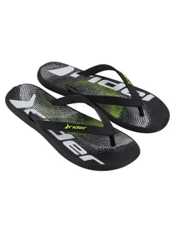 Teenslippers "R1" zwart