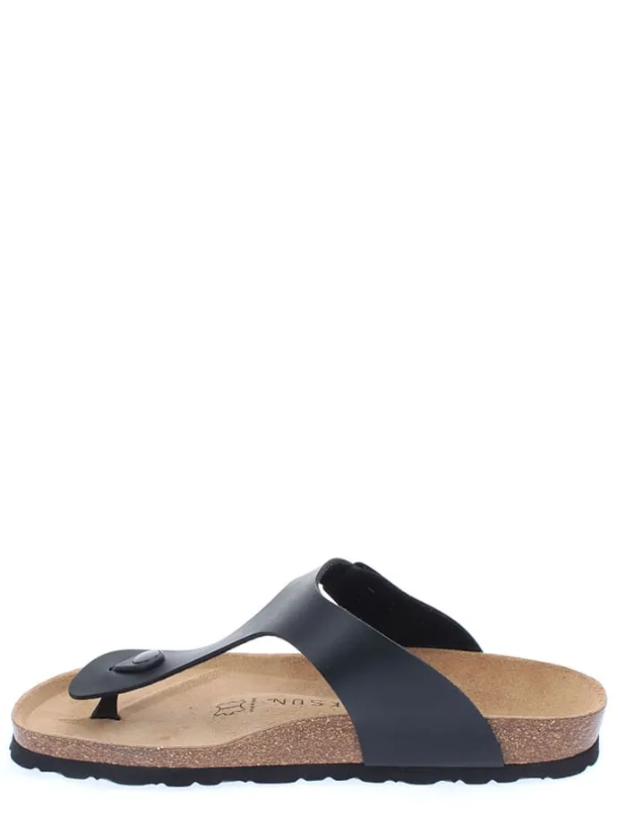 Teenslippers "Singapore" zwart
