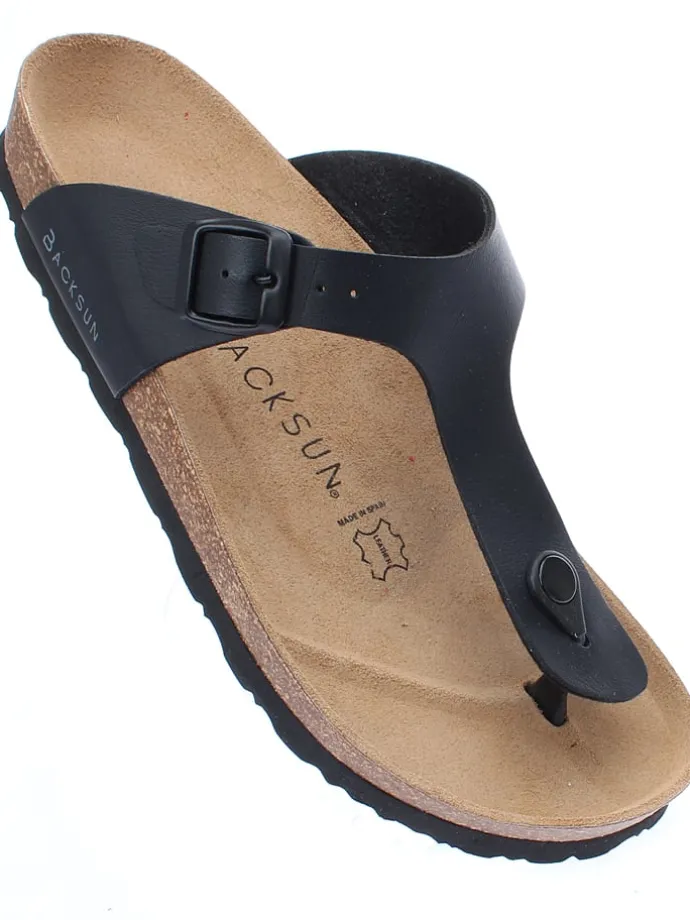 Teenslippers "Singapore" zwart