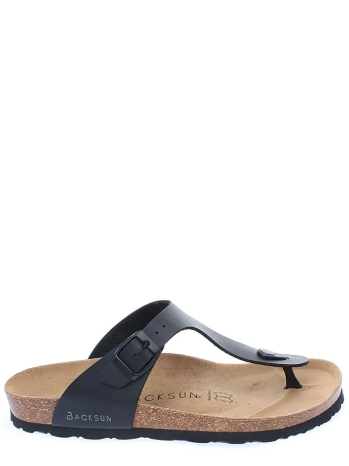 Teenslippers "Singapore" zwart