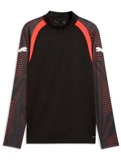 Trainingslongsleeve "individualFINAL" zwart/oranje