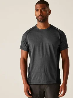 Trainingsshirt "Corballis II" antraciet/zwart