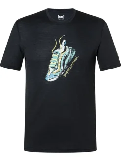 Trainingsshirt "Flashy Sneaker" zwart