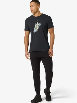 Trainingsshirt "Flashy Sneaker" zwart