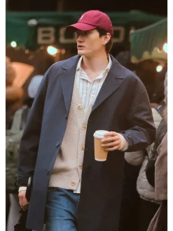 Trenchcoat donkerblauw