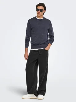 Trui donkerblauw