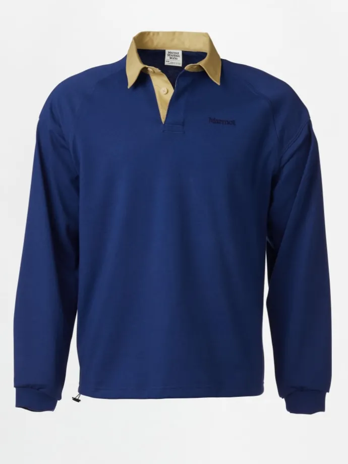 Trui "Mountain Works Rugby" donkerblauw/beige
