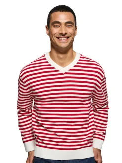 Trui rood/wit